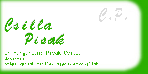 csilla pisak business card